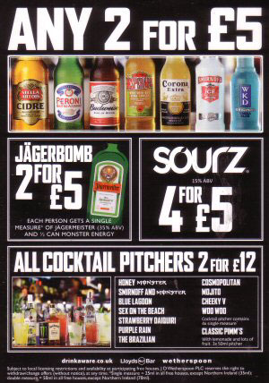 Chestertourist.com - The Square Bottle Special Offers Page Two